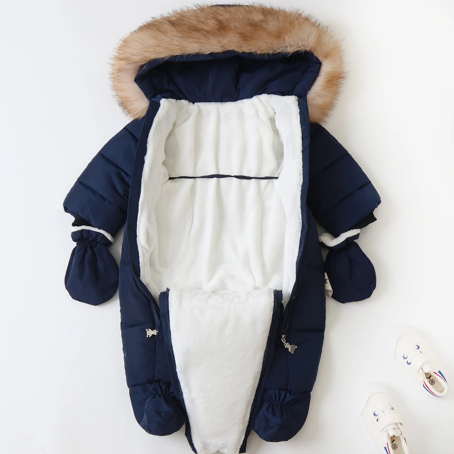 Winter Baby Rompers Thick Warm Infant
