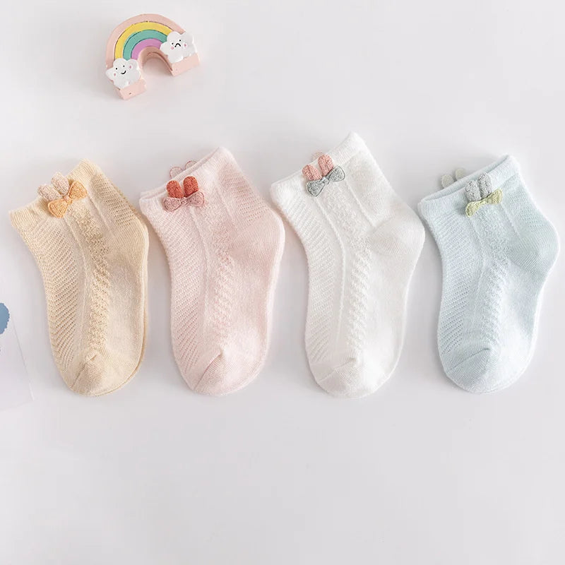 Socks For Girls Boys 2024 Summer Thin Mesh Socks