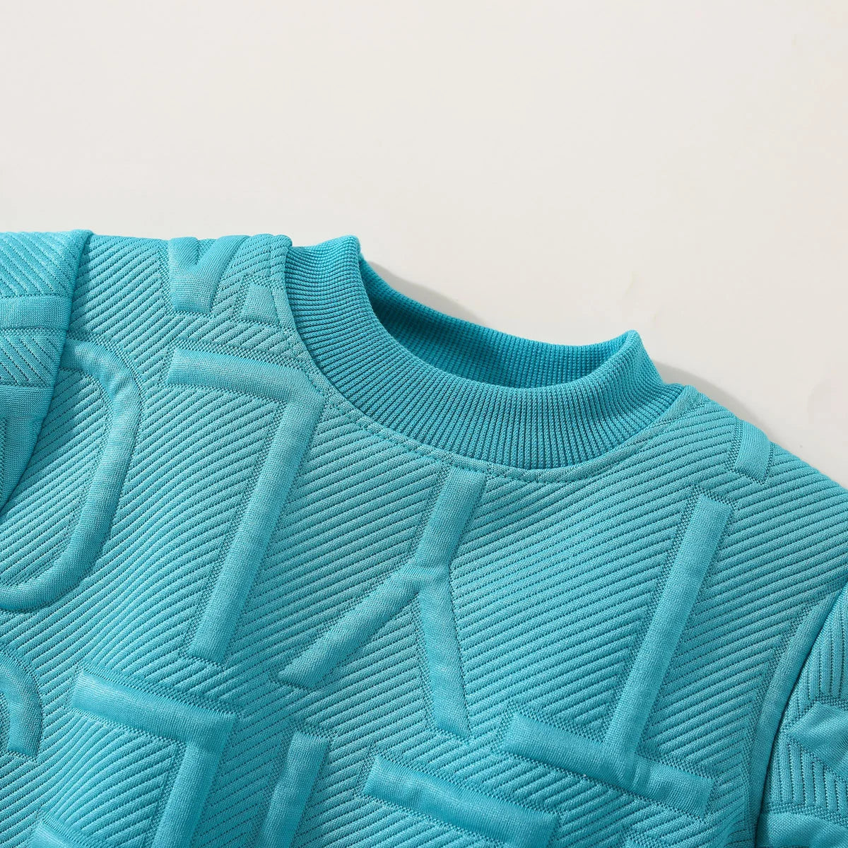 Toddler Boy Round Neck Pullover Casual Sports Set