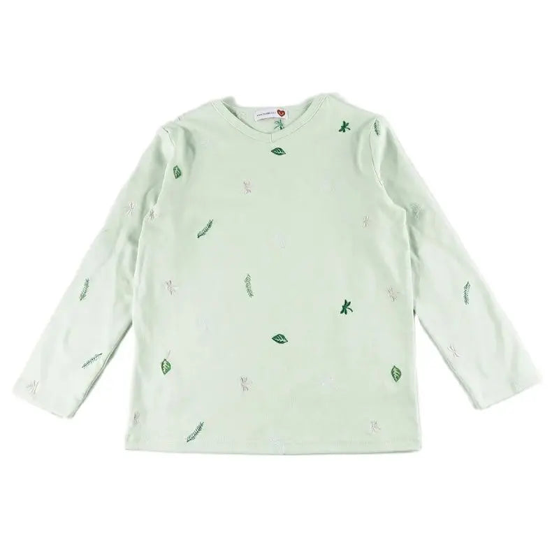 Kid's Family Clothing Set Embroidery 2 Pcs Girl Skirt Sets BoyLong Sleeve Rib Knit Shirt Tops & Short Skirts Set Outfits