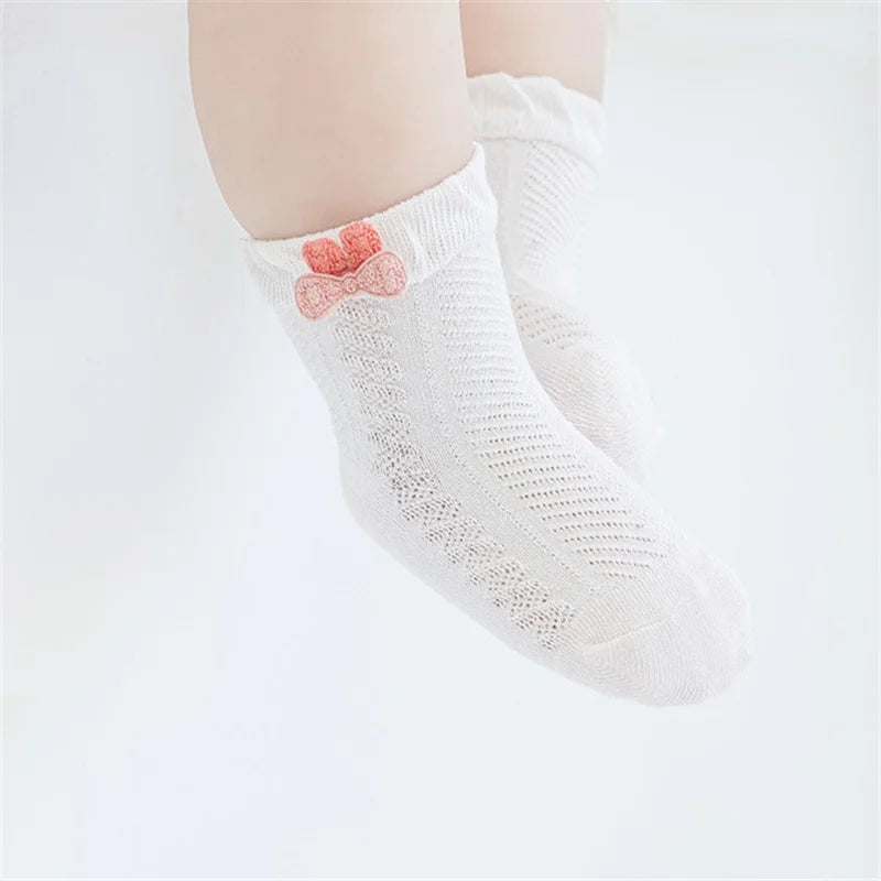Socks For Girls Boys 2024 Summer Thin Mesh Socks