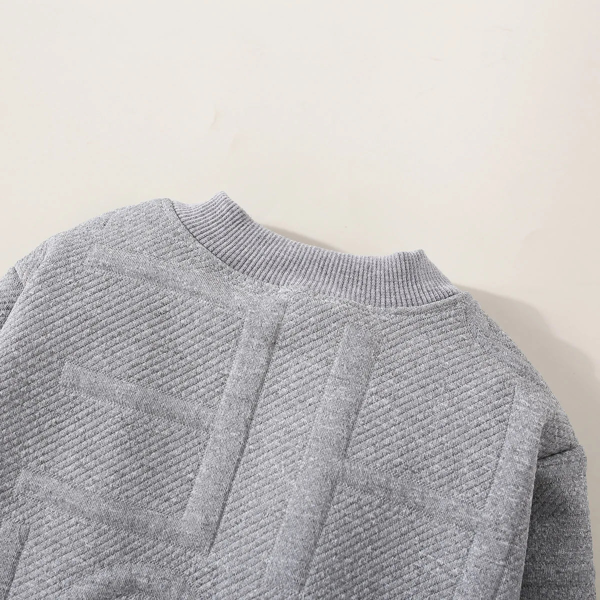 Toddler Boy Round Neck Pullover Casual Sports Set