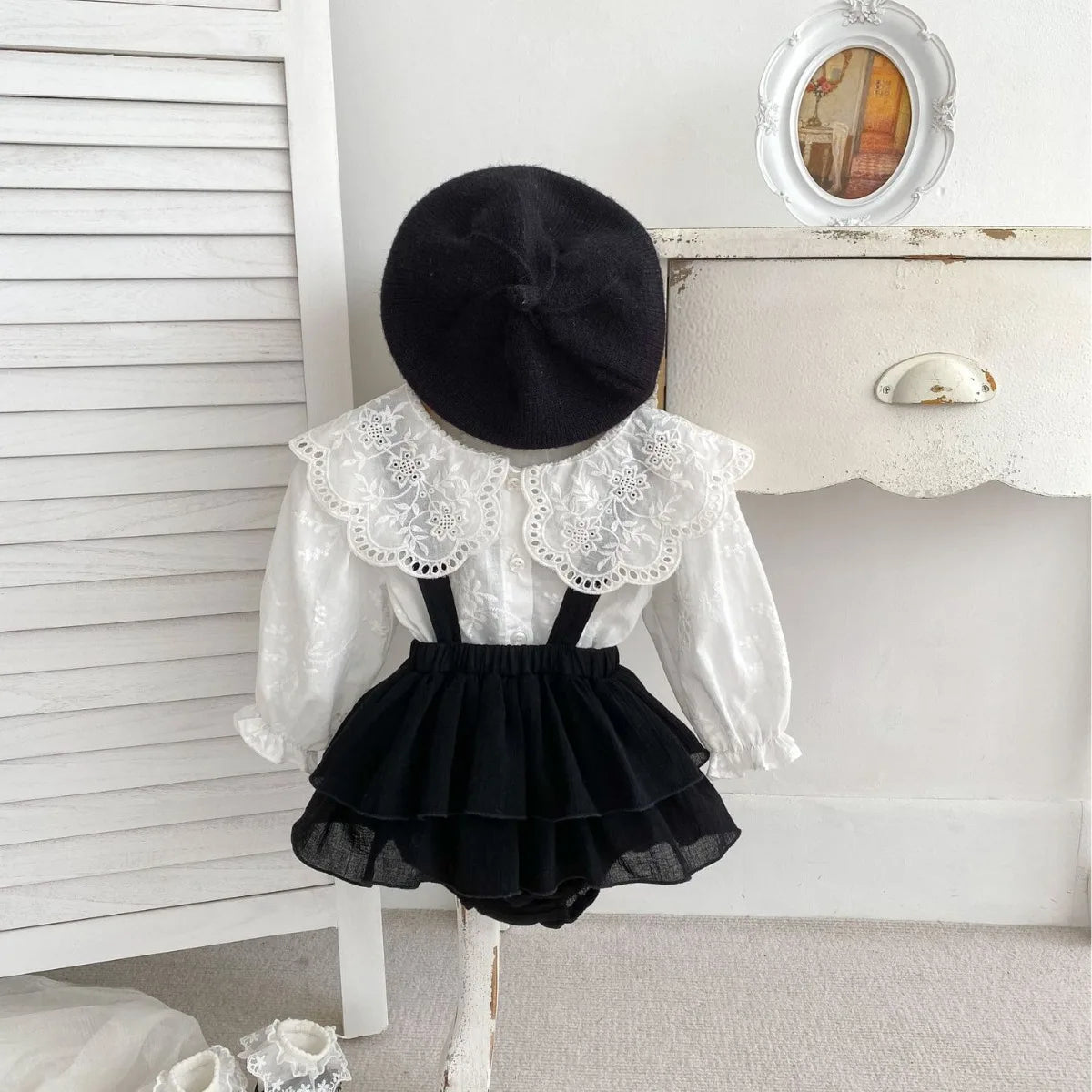 Baby Girl's Clothing Set 2024 Spring New Solid Color