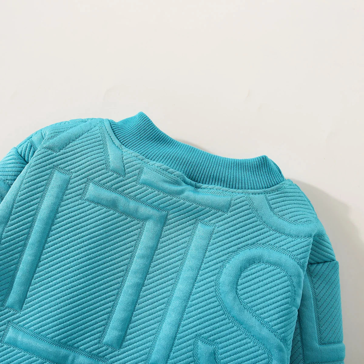 Toddler Boy Round Neck Pullover Casual Sports Set