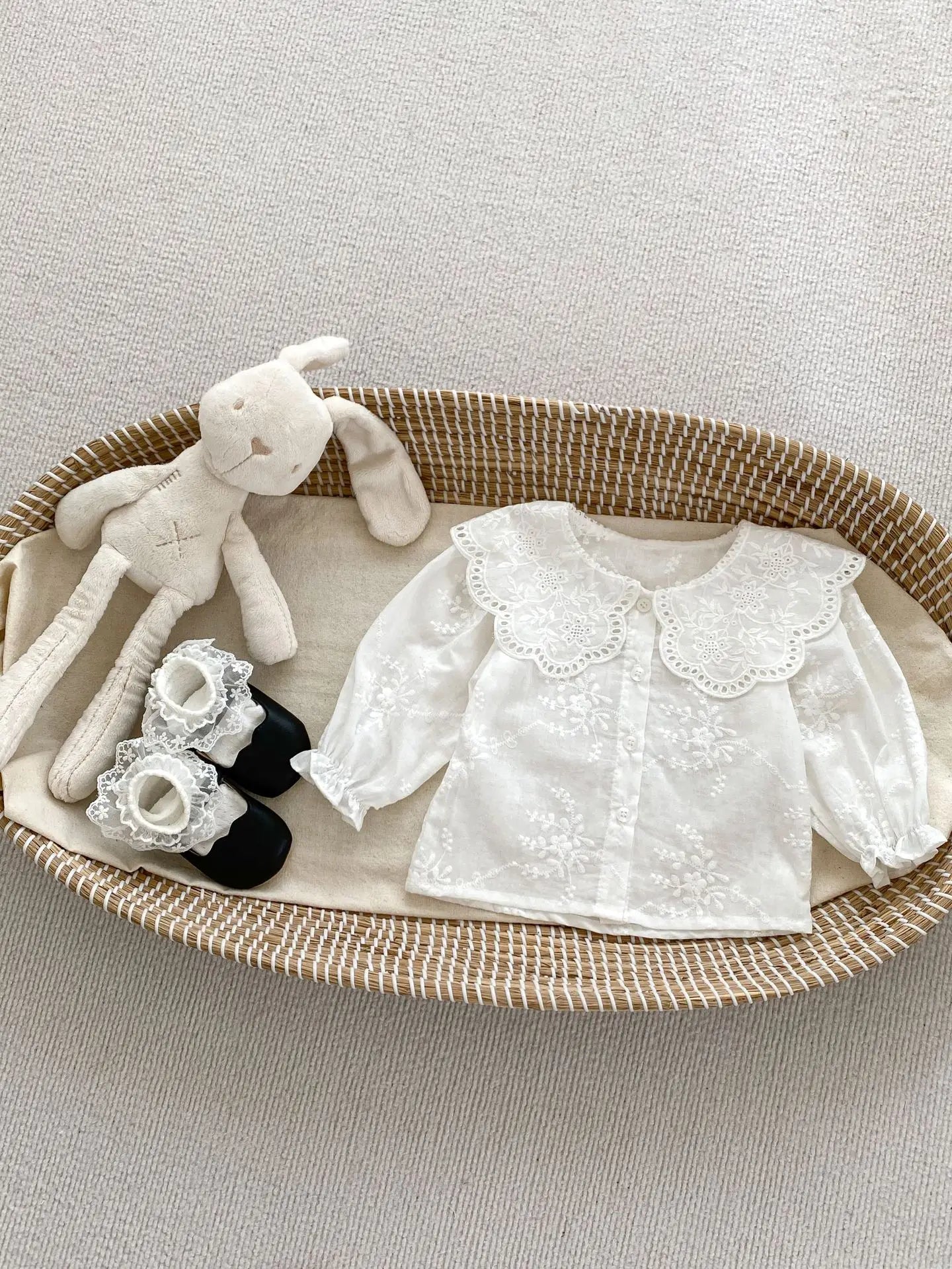Baby Girl's Clothing Set 2024 Spring New Solid Color