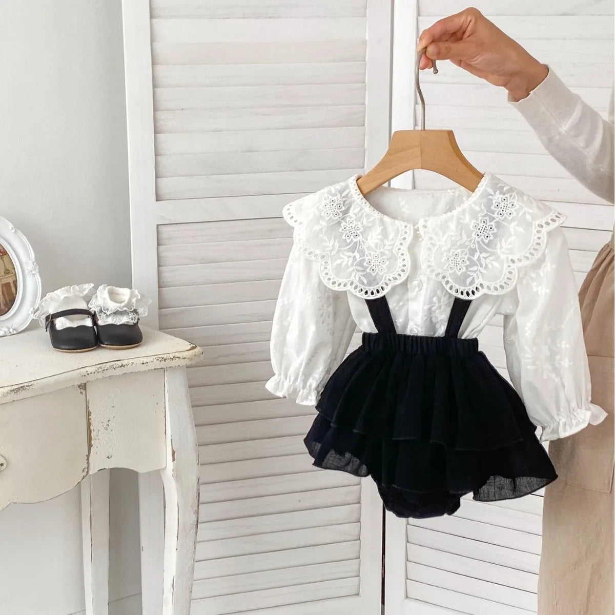 Baby Girl's Clothing Set 2024 Spring New Solid Color