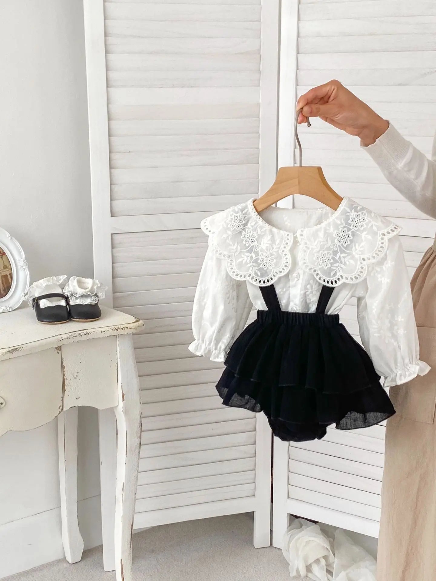 Baby Girl's Clothing Set 2024 Spring New Solid Color