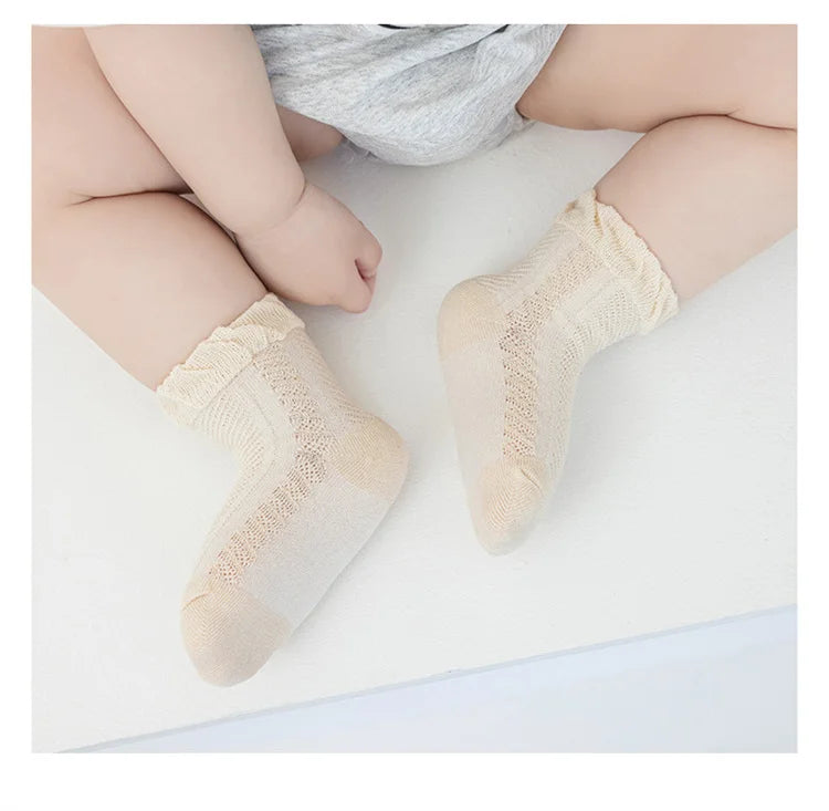 Socks For Girls Boys 2024 Summer Thin Mesh Socks
