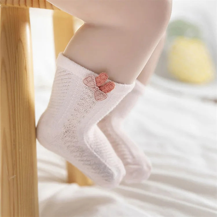 Socks For Girls Boys 2024 Summer Thin Mesh Socks
