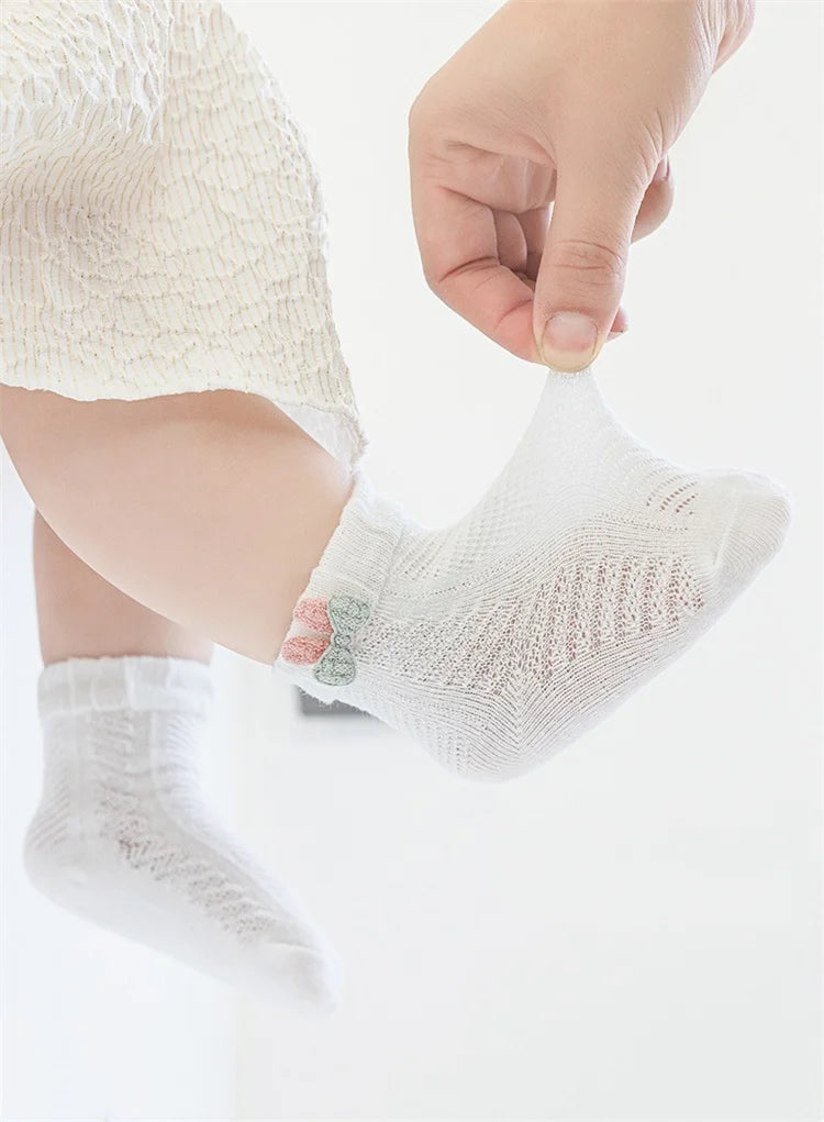 Socks For Girls Boys 2024 Summer Thin Mesh Socks