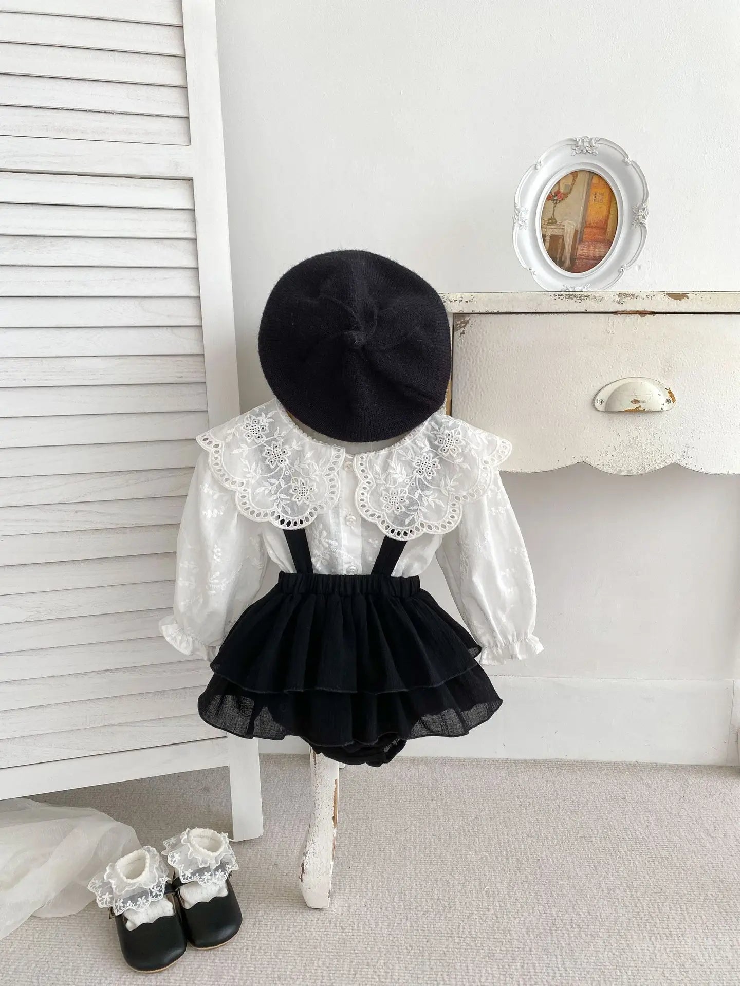 Baby Girl's Clothing Set 2024 Spring New Solid Color