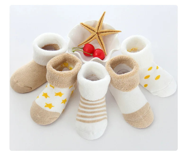 Fashion Newborn Baby Boy Girl Socks 100%Cotton Soft Infant Accessories