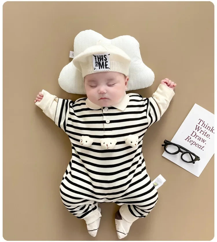 Cotton Cover All Newborn Boys Jumpsuit