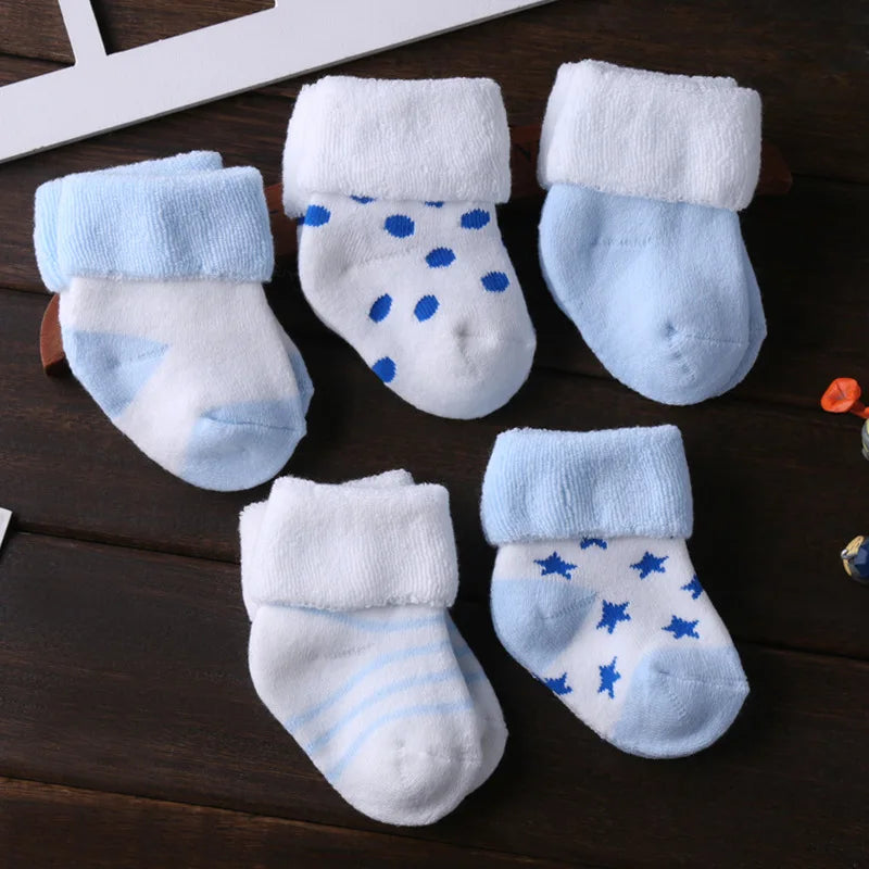 Fashion Newborn Baby Boy Girl Socks 100%Cotton Soft Infant Accessories