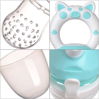 Silicone Fresh Food Nibbler Baby Feeder Kids boy girl Fruit Nipples Feeding Safe Infant Baby