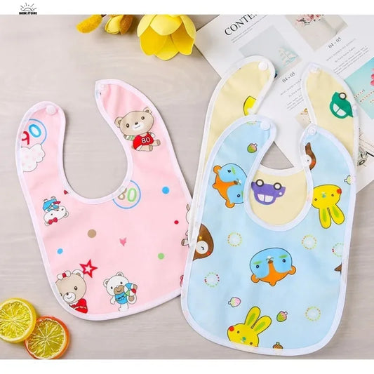 1 Pcs Inant Crystal Velvet U-shaped Waterproof Snap Lip Towel Infant Eating Bibs Burp Cloths for Kids Baby Stuff