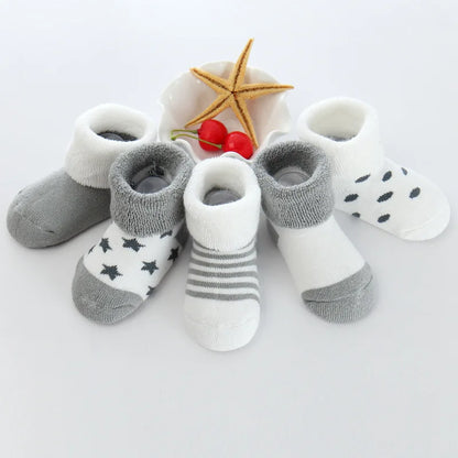 Fashion Newborn Baby Boy Girl Socks 100%Cotton Soft Infant Accessories